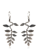 MARIA NILSDOTTER - SNAKE EARRINGS - OXIDIZED SILVER