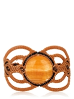LAUCLEM BIJOUX - DESERT ARAGONITE UND SMOKEY QUARTZ ARMBAND - BEIGE/ORANGE