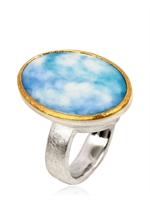 MATERIA PRIMA - SKY RING - SILVER/BLUE