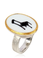 MATERIA PRIMA - CHAIR RING - SILVER/WHITE