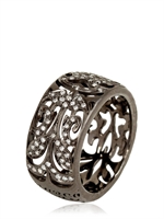 MARCO TA MOKO - ANELLO CON DIAMANTI - NERO