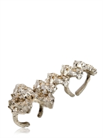 IMOGEN BELFIELD - NUGGET CLUSTERS KNUCKLE DUSTER RING - SILVER