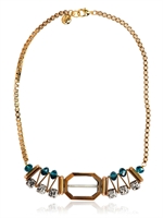 SCHO - UNIQUE OCTAGON - GOLD/BLUE