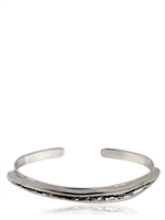 TAMARA AKCAY - SCRATCHES PALM ARMBAND - SILBER