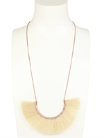 BJORG - PLAE MOON WHITE UNICORN MANE NECKLACE - WHITE