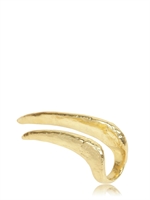 BJORG - HOWLING AT THE MOON DOUBLE CLAW RING - GOLD