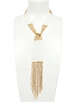 MAVEN - SANDRO NECKLACE - GOLD/WHITE