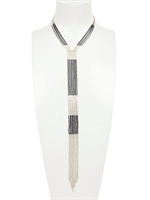 MAVEN - JADE NECKLACE - SILVER/GREY