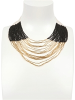 MAVEN - SARA NECKLACE - BLACK/WHITE