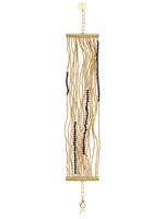 MAVEN - SERAFINE ARMBAND - ROSÉGOLD/SCHWAR