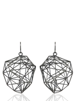 LOTOCOHO - P-VII EARRINGS - OXIDIZED SILVER