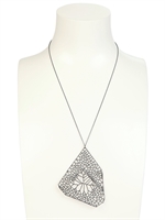 LOTOCOHO - VORONOI ISLAND NECKLACE - OXIDIZED SILVER