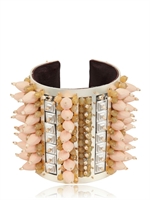 HEAVEN TANUDIREDJA - WAGASHI ARMBAND - PINK/SILBER