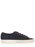 BUTTERO - SNEAKERS IN PELLE E CAMOSCIO - BLU