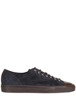 BUTTERO - SNEAKERS IN PELLE E CAMOSCIO - BLU SCURO