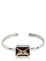 ZARA SIMON - ALMOND DELIGHT SMOKY QUARTZ ARMBAND - SILBER/GRAU