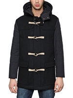 PREMIER HOMME - FELTED WOOL DUFFLE COAT - NAVY