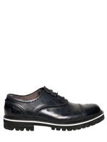 ANDREA POMPILIO - SCARPE STRINGATE IN PELLE - NERO