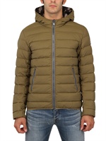 COLMAR ORIGINALS - PIUMINO IN NYLON E COTONE RESISTENTE ALL'ACQUA - VERDE/MULTI