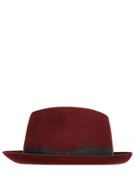 BORSALINO - CAPPELLO A TESA MEDIA IN FELTRO - BORDEAUX/BLU