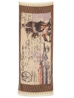 CORTO MALTESE - CORTO MALTESE BEDRUCKTER GAUZE SCHAL - BEIGE