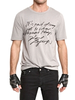 KARL - LIGHT COTTON JERSEY SIGNATURE T-SHIRT - GREY MELANGE