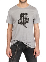 KARL - JERSEY KARL PRINT T-SHIRT - GREY