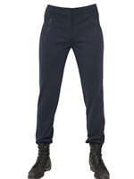 LACOSTE NEW YORK - MILANO STITCH STRETCH SLIM FIT TROUSERS - NAVY