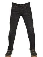 EDWIN - JEANS SLIM FIT DESTROYED ED 55 17.5CM - NERO LAVATO