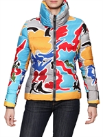 COLMAR ORIGINALS - PIUMINO IN NYLON STAMPA ARTWORK - MULTICOLORE