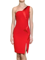 ATELIER SIVIGLIA - SILK CREPE ONE SHOULDER DRESS - RED