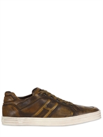 HOGAN REBEL - SNEAKERS IN PELLE EFFETTO VINTAGE 20MM - KHAKI