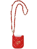 DSQUARED - CUSTODIA PER BLACKBERRY IN PELLE TRAPUNTATA - ROSSO