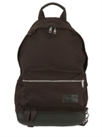 EASTPAK BY KRIS VAN ASSCHE - COTTON CANVAS BACKPACK - BROWN
