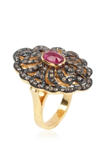 JADE JAGGER - VICTORIAN RING - RUBY/GOLD