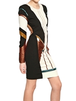FELIPE OLIVEIRA BAPTISTA - HEAT BONDED SILK CREPE JERSEY DRESS - MULTI