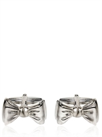 LANVIN - BOW TIE BRASS CUFFLINKS - SILVER