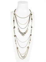MARIA ZURETA - LONG PASTE SPOON NECKLACE - SILVER