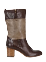 INK SHOES - 60MM BRUSHED LEATHER BOOTS - GREY