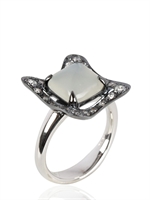 ANTONINI - ROMA RING - BLACKGOLD/WHITE