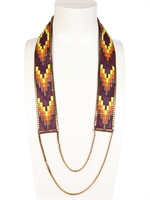 FIONA PAXTON - NORA LONG BEADED NECKLACE - MULTI YELLOW