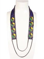 FIONA PAXTON - SUSA LONG BEADED NECKLACE - PURPLE MULTI