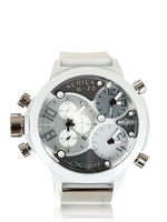 WELDER - K29 8007 THREE MOVEMENTS WATCH - WHITE