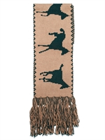 BAND OF OUTSIDERS - RIDING HORSE FRANSEN SCHAL - KAMELHAARFARBEN