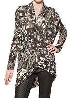 ETRO - PRINTED VISCOSE GAUZE TOP - MULTI