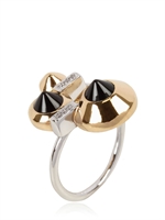 LARA BOHINC - SMALL EYE RING - GOLD/BLACK