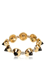 LARA BOHINC - KLEINE AUGEN ARMBAND - GOLD/SCHWARZ