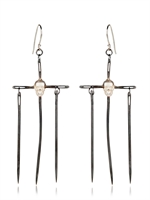 GISELE GANNE - VOODOO EARRINGS - BLACK