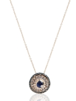 FABRIZIO RIVA - SMARAGD UND DIAMANT KETTE - BLUE SAPPHIRE