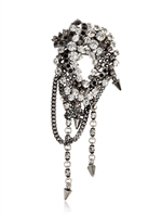 ISAJON - CRYSTAL PIN - WHITE